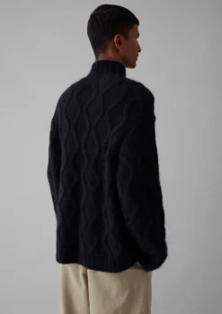 Roll Neck Cable Knit Sweater