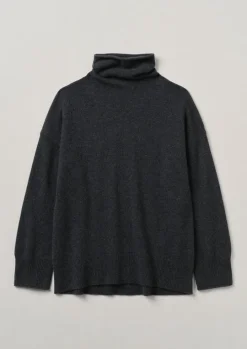 Roll Neck Wool Cashmere Sweater