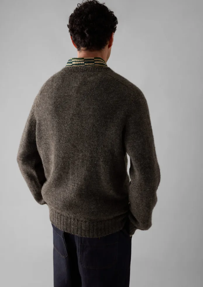 Seamless Shetland Wool Sweater