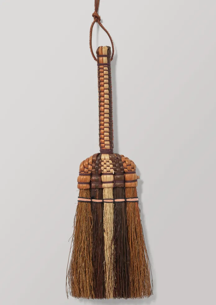 Sorghum Stripe Short Handled Brush