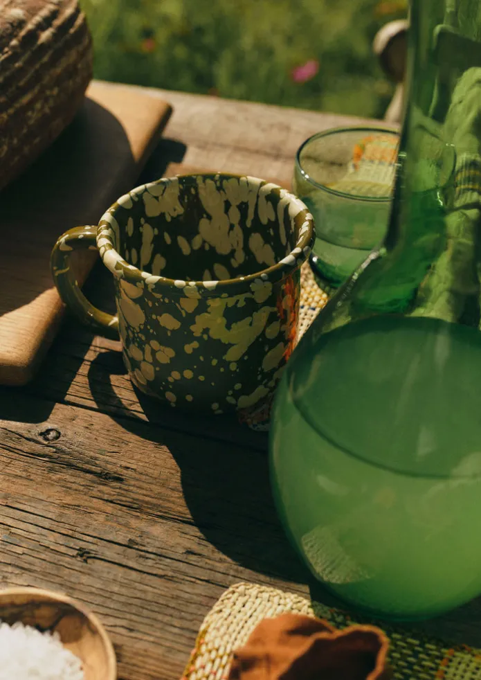 Splatter Enamel Mug