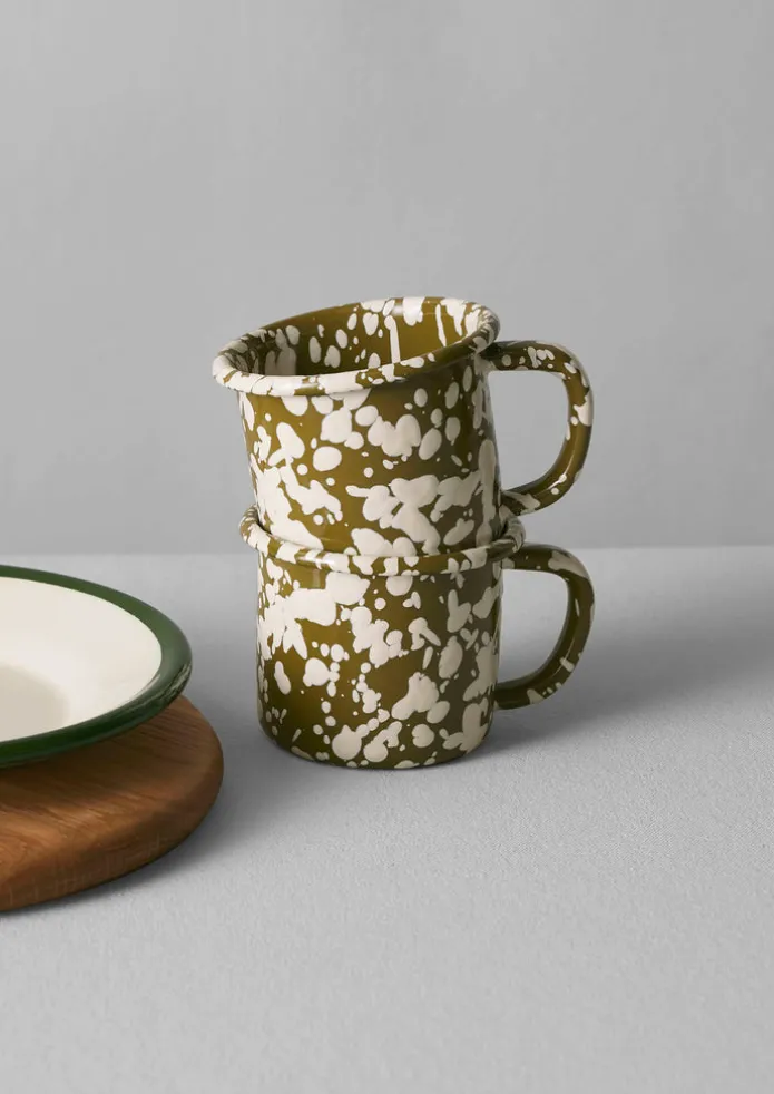 Splatter Enamel Mug