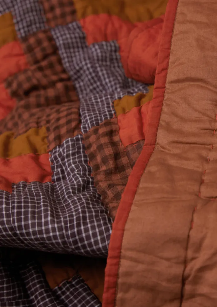 Stacked Check Patchwork Quilt
