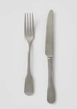 Stonewashed Small Knife and Fork Set