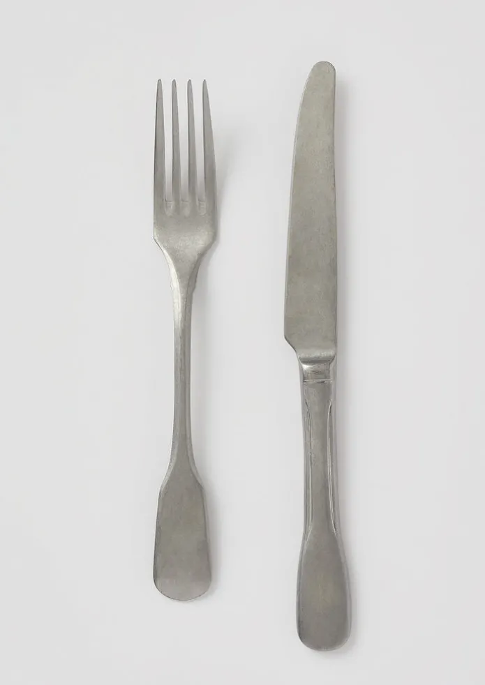 Stonewashed Small Knife and Fork Set