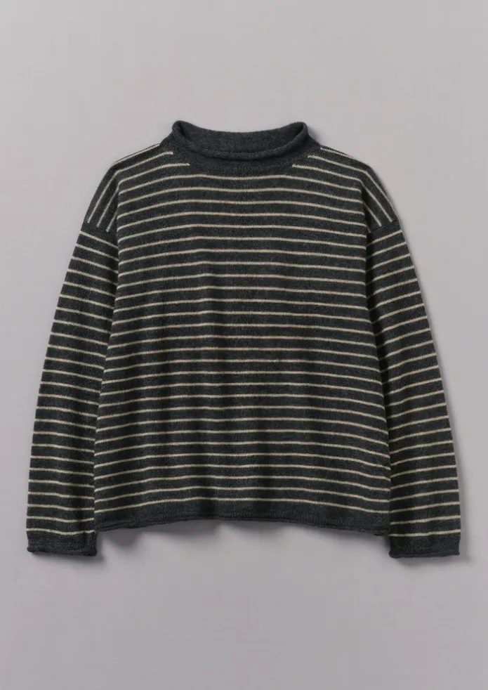 Stripe Alpaca Wool Sweater