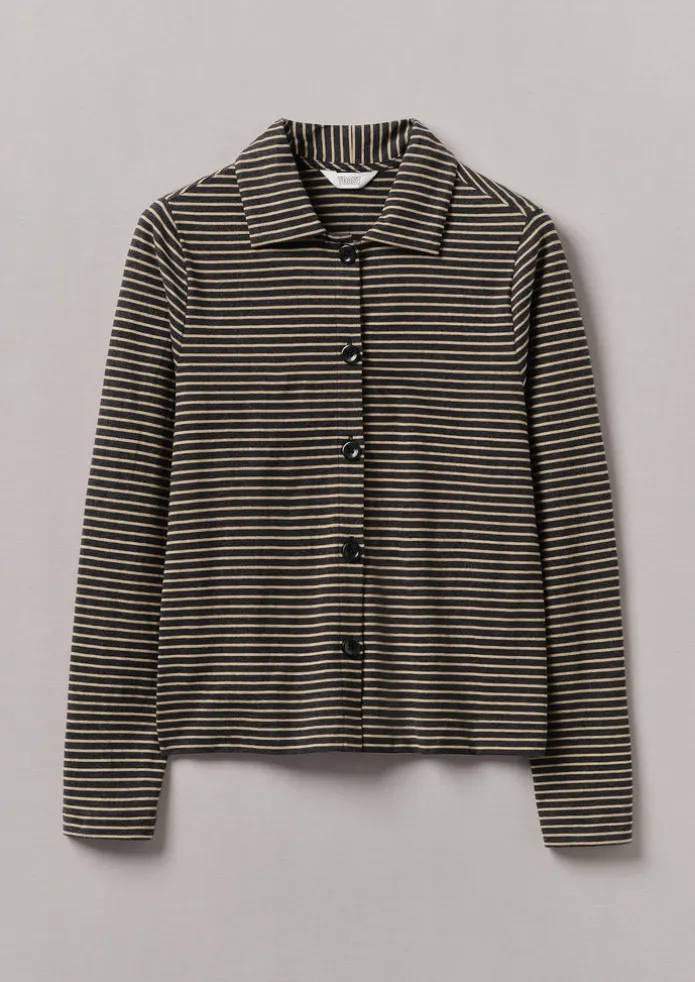 Stripe Cotton Jersey Shirt