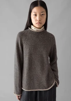 Stripe Linen Cotton Sweater