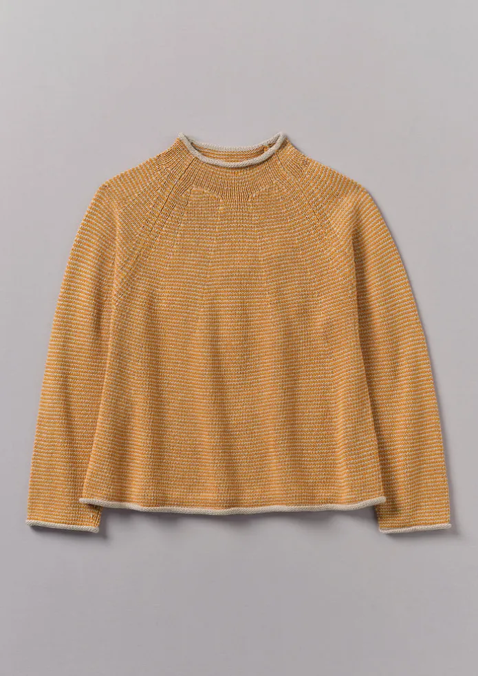 Stripe Linen Cotton Sweater