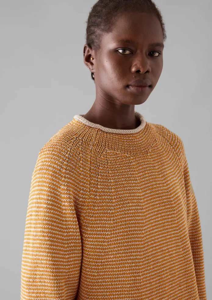 Stripe Linen Cotton Sweater