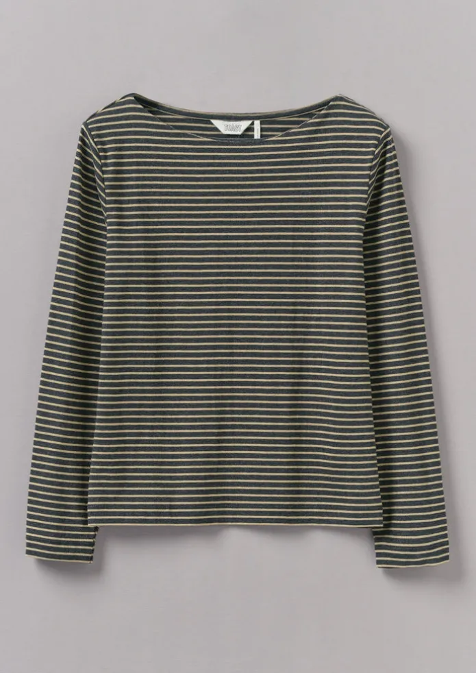 Stripe Soft Cotton Long Sleeve Tee