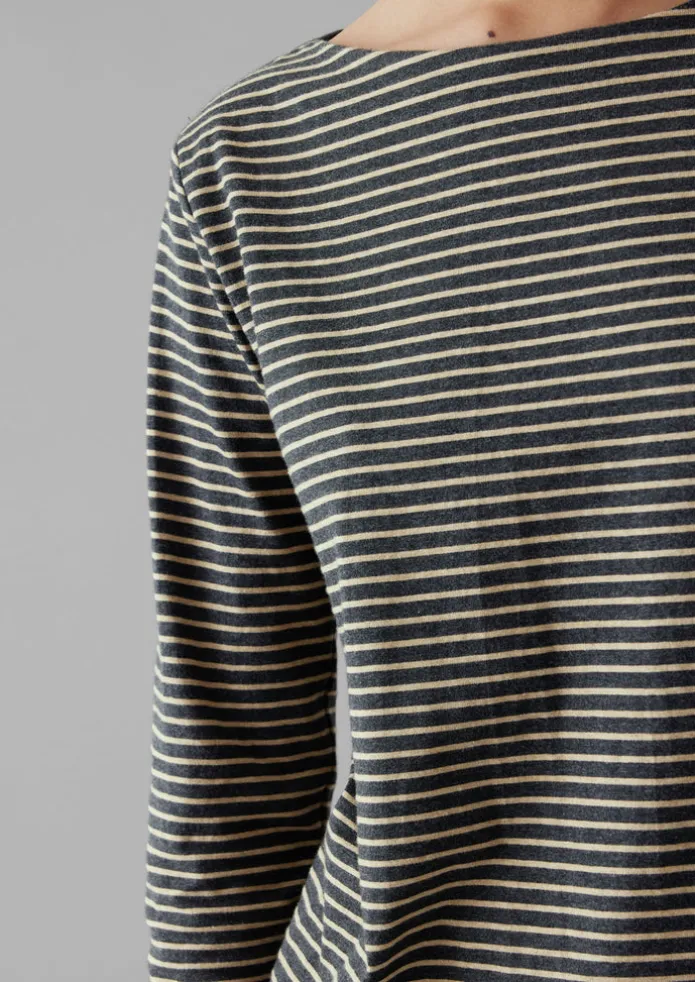 Stripe Soft Cotton Long Sleeve Tee