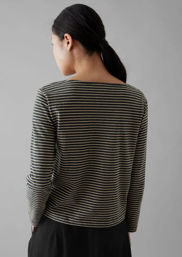 Stripe Soft Cotton Long Sleeve Tee