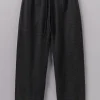 Suki Wool Cotton Seersucker Check Trousers