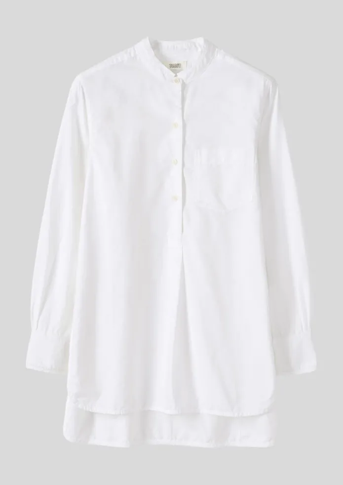 Taro Cotton Oxford Long Shirt