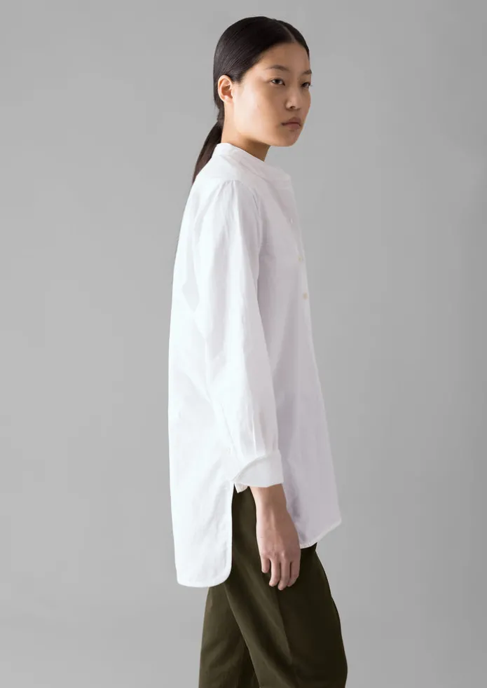 Taro Cotton Oxford Long Shirt
