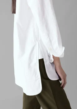 Taro Cotton Oxford Long Shirt