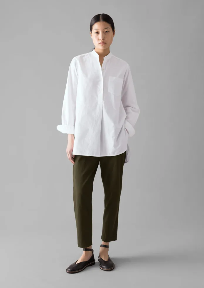 Taro Cotton Oxford Long Shirt