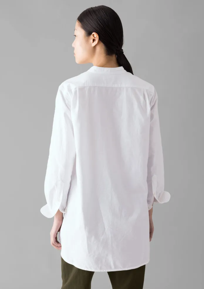 Taro Cotton Oxford Long Shirt