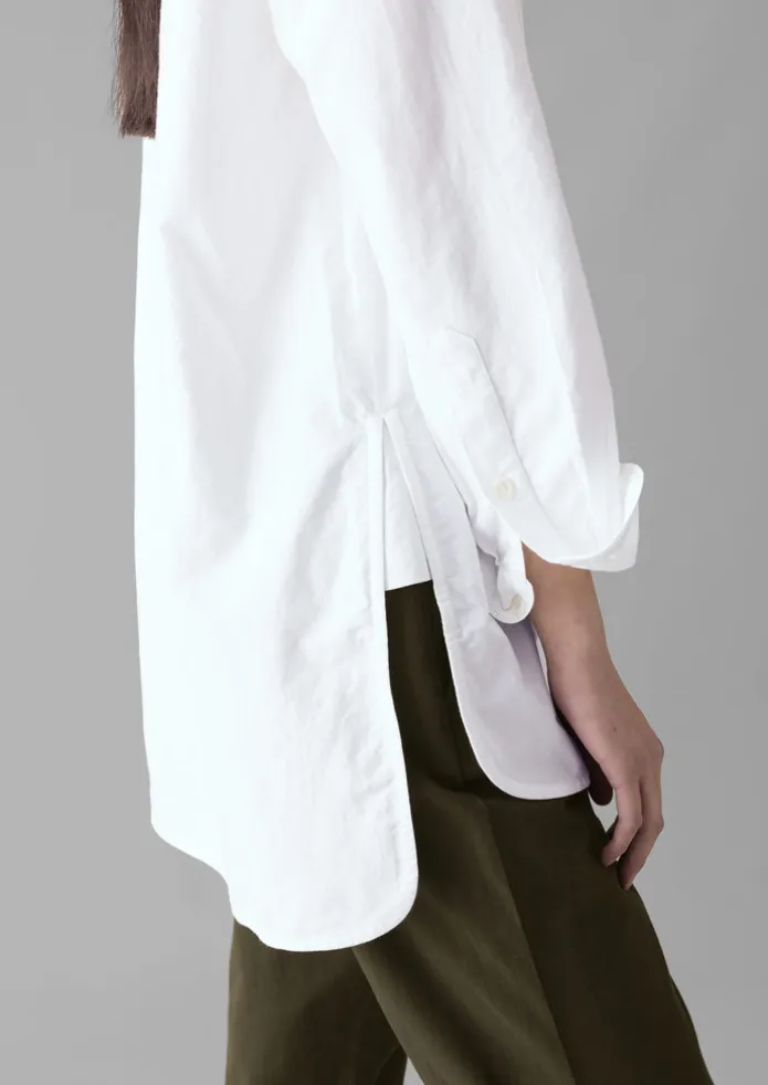 Taro Cotton Oxford Long Shirt