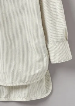 Taro Stripe Organic Cotton Poplin Shirt