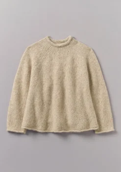 Textured Cotton Alpaca Sweater