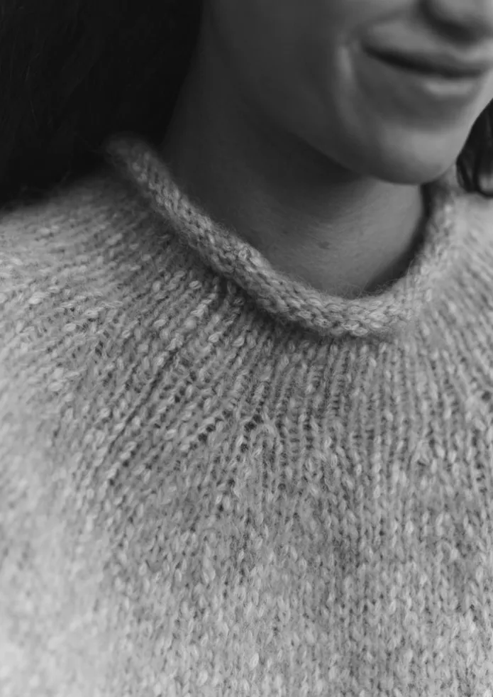 Textured Cotton Alpaca Sweater