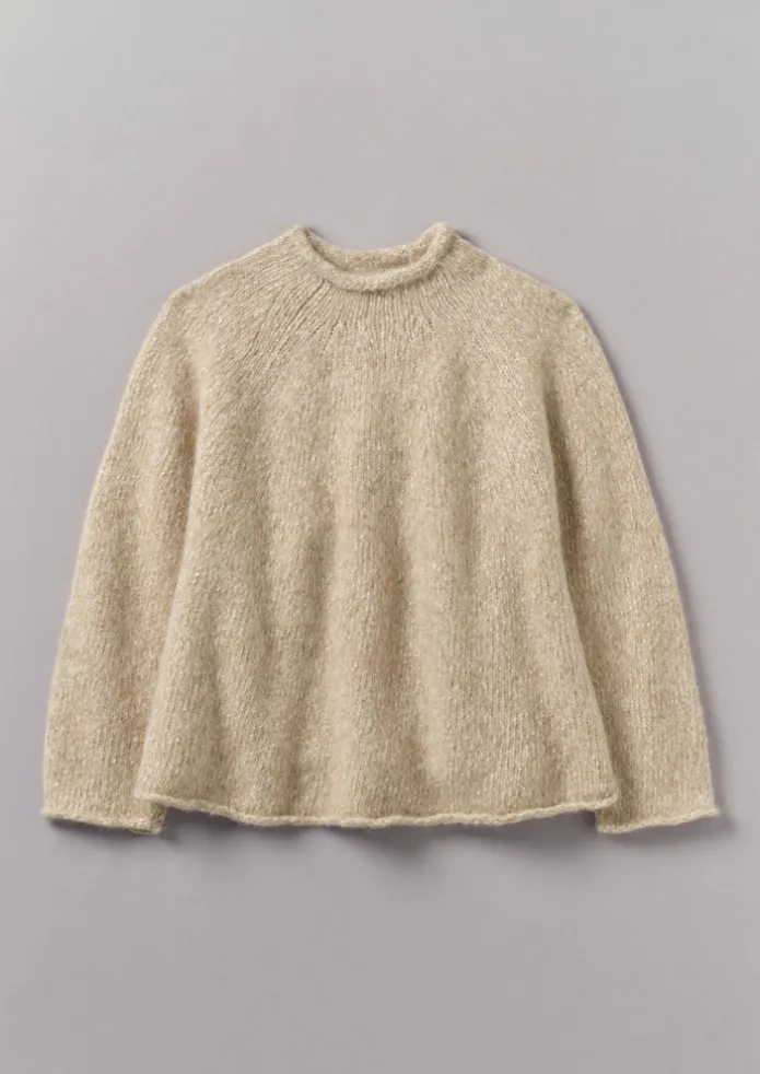Textured Cotton Alpaca Sweater