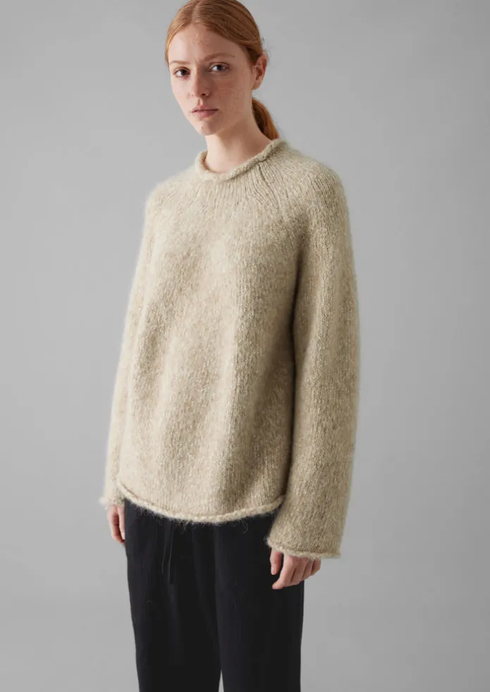 Textured Cotton Alpaca Sweater