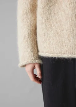 Textured Cotton Alpaca Sweater
