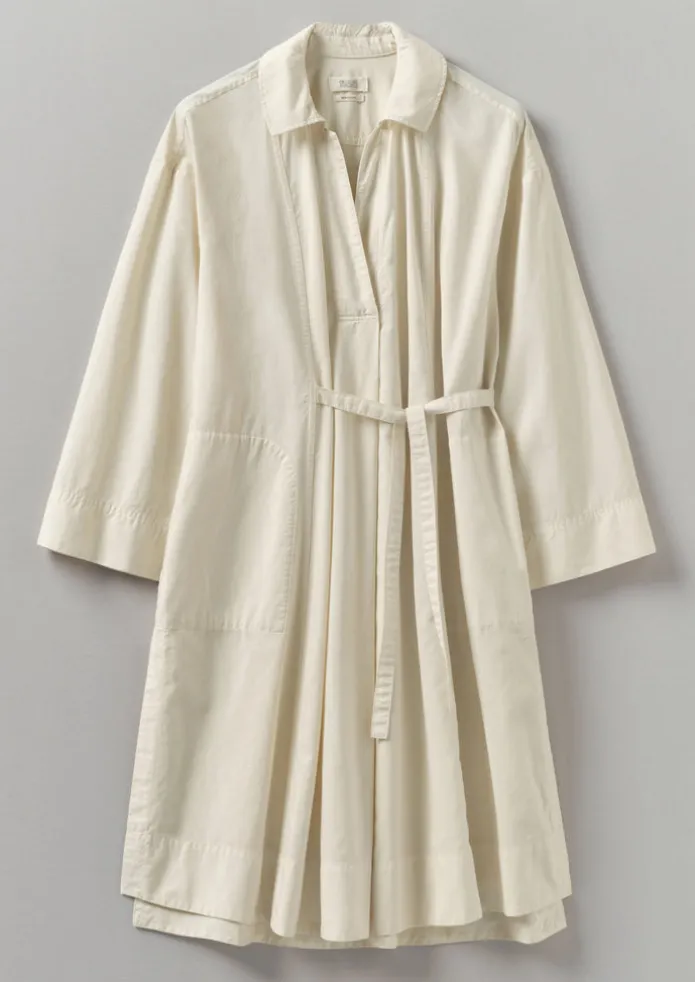 Textured Cotton Poplin Wrap Shirt