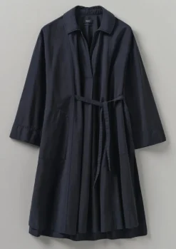 Textured Cotton Poplin Wrap Shirt