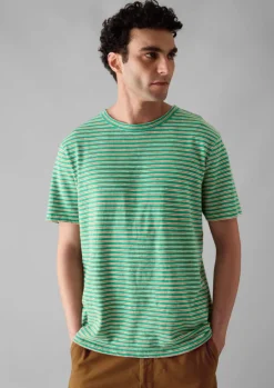 Theo Organic Cotton Stripe Short Sleeve Tee
