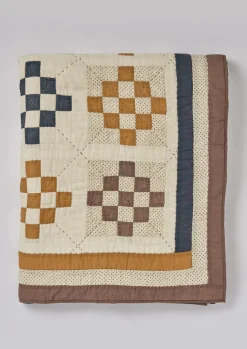 Tile Cotton Patchwork Quilt