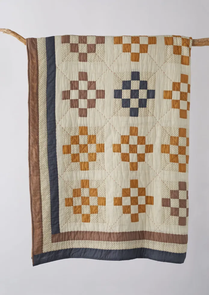 Tile Cotton Patchwork Quilt