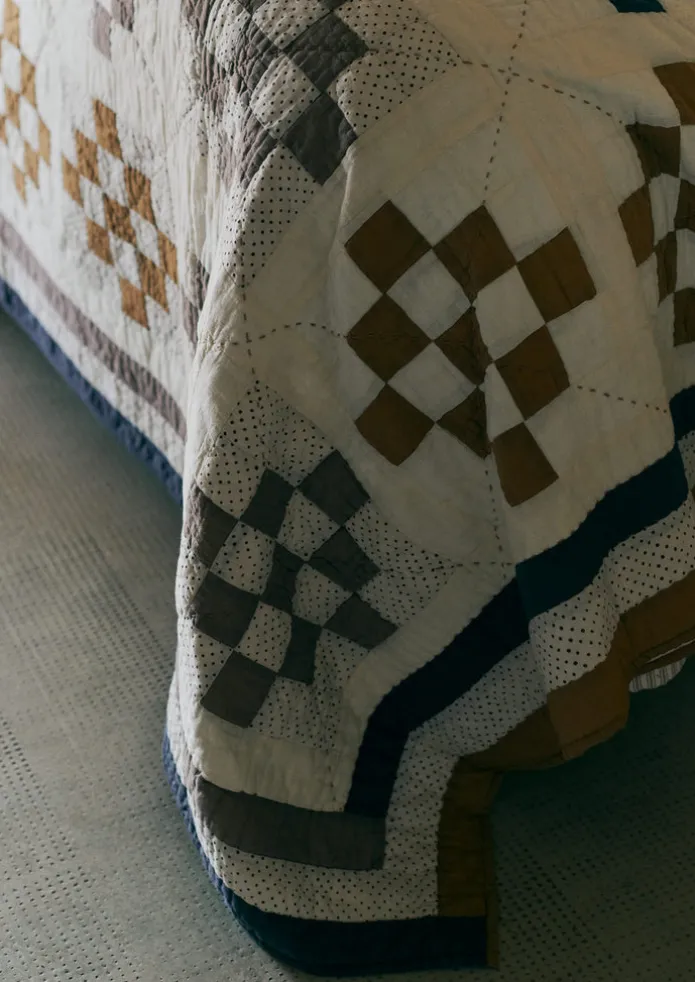 Tile Cotton Patchwork Quilt