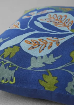 Trailing Foliage Linen Cushion Cover