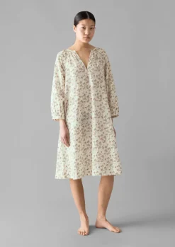 Trellis Floral Block Print Nightdress