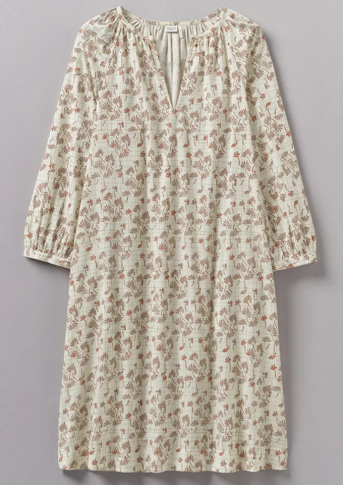 Trellis Floral Block Print Nightdress
