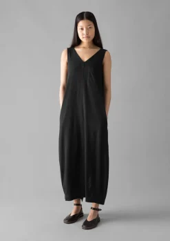 V-Neck Cotton Jersey Dress