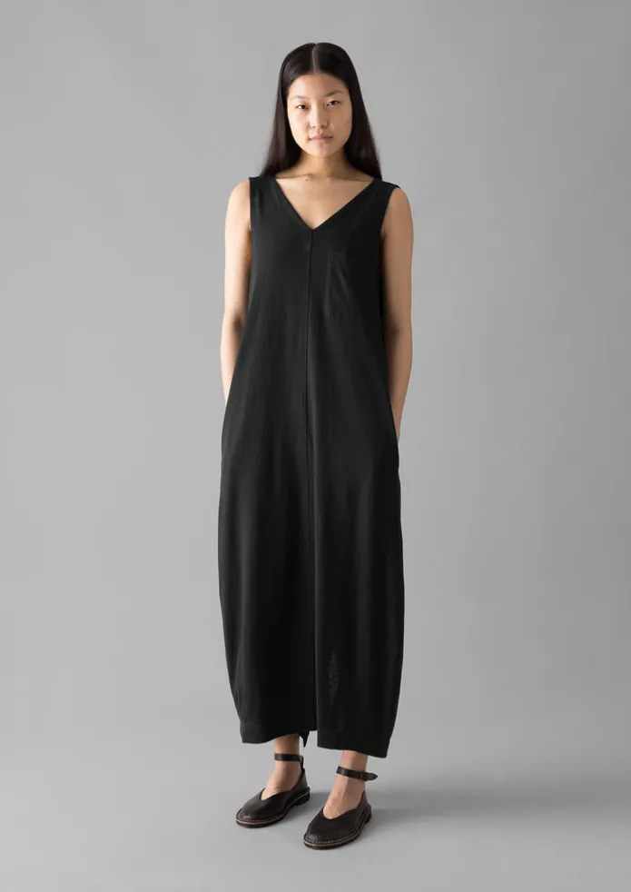 V-Neck Cotton Jersey Dress