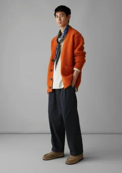 V-Neck Donegal Wool Cardigan