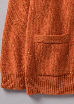 V-Neck Donegal Wool Cardigan