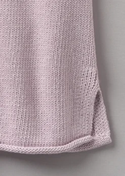 V-Neck Linen Cotton Knitted Tank