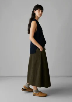 V-Neck Linen Cotton Knitted Tank