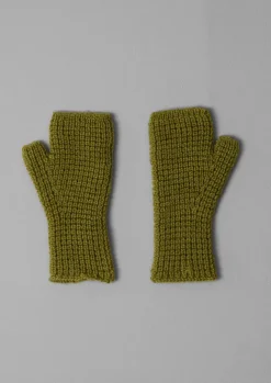 Waffle Stitch Fingerless Gloves