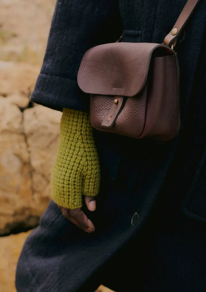 Waffle Stitch Fingerless Gloves