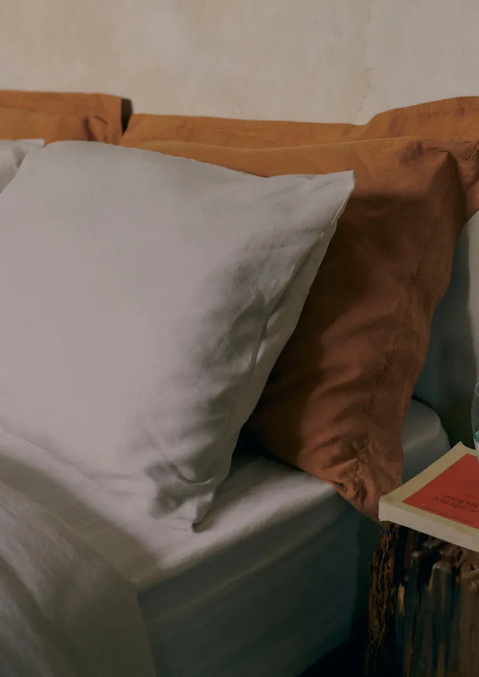 Washed Linen Cotton Housewife Pillowcase Set