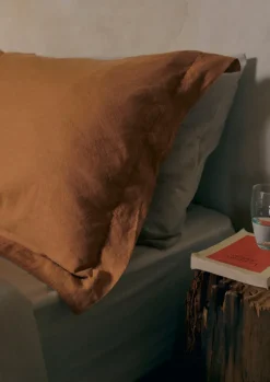 Washed Linen Cotton Oxford Pillowcase Set