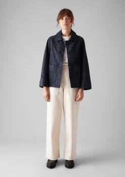 Wide Sleeve Organic Indigo Denim Jacket
